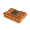 HENRY Blanket - DECOKING color rust embossed jacquard style modern 70x150 HENRY Blanket - DECOKING color rust embossed jacquard style modern 70x150