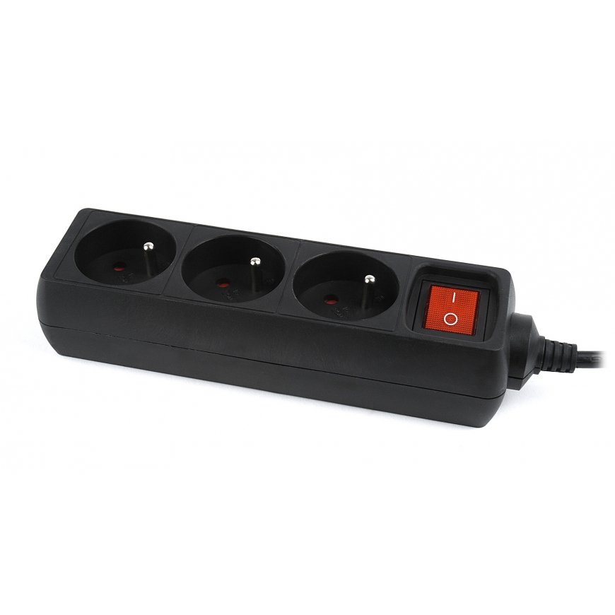 Gembird EG-PSU3F-01 pārsprieguma aizsargs Melns 3