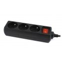 Gembird EG-PSU3F-01 liigpinge kaitsevahend Must 3 vahelduvvoolu kontakt 230 V 0,6 m Gembird EG-PSU3F-01 liigpinge kaitsevahend Must 3 vahelduvvoolu kontakt 230 V 0,6 m