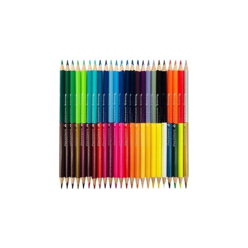 Colorino Kids Colored Pencils, Triangular, Double-Sided, 24 pcs / 48 colors – 2