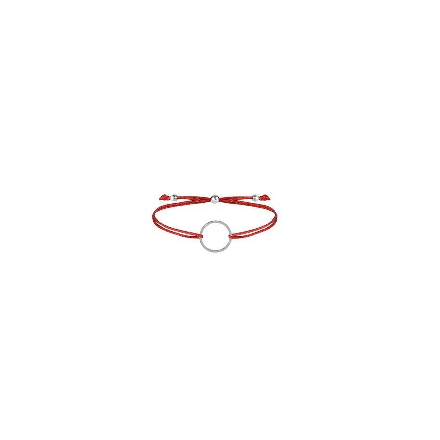 Troli Twisted Bracelet with White/Steel Ring