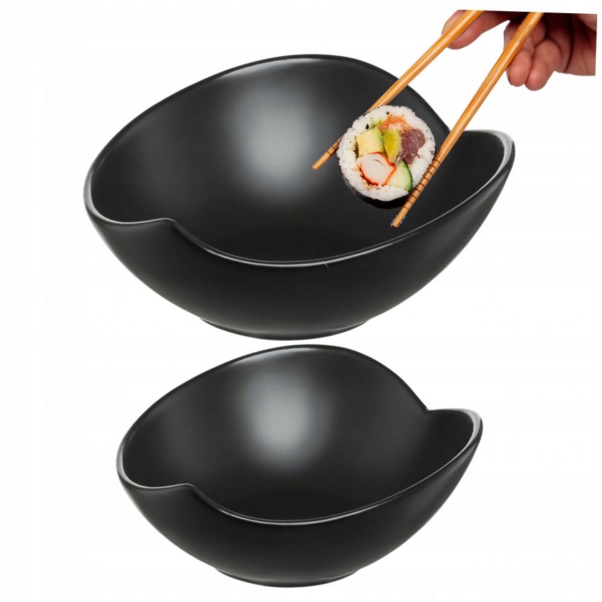 Salotų dubuo Salsa Leaf 18 cm juodas AMBITION – 2
