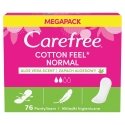 CAREFREE Cotton Feel Aloe Panty Liners - normal, 1 pack - 76 count.