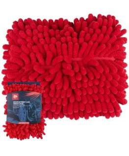 Dirt Devil Микрофибровая шенилевая тряпка для стирки 18x4x24 см, красная, цвет грязи