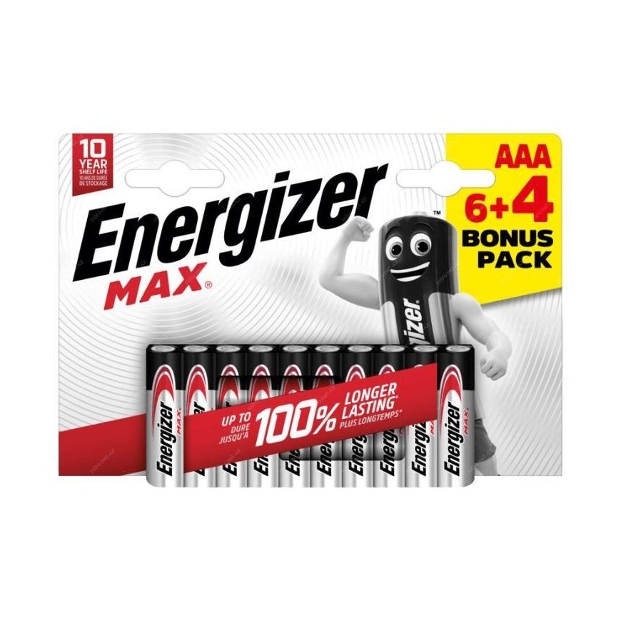 Energizer LR03/10 Max AAA 6+4 free