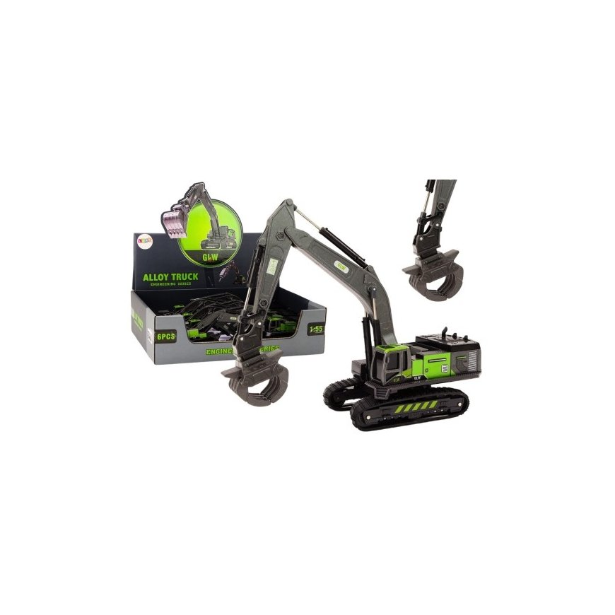 Lean Toys Crawler Excavator, Black