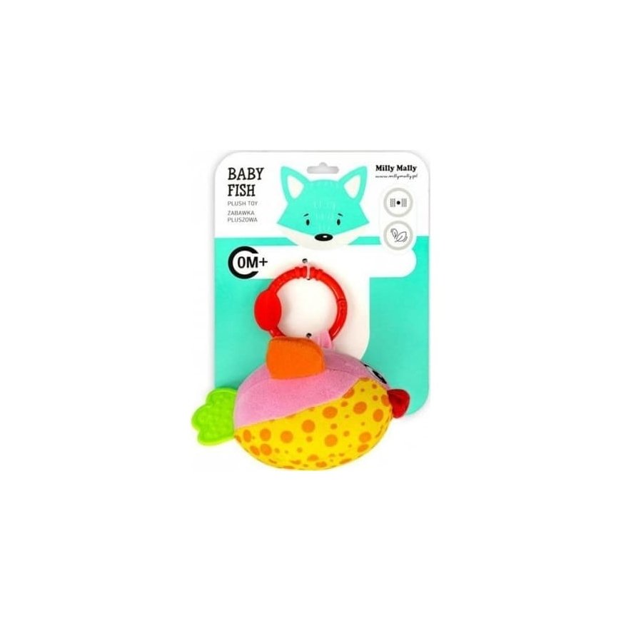 Milly Mally Plush Fish Pendant - Little Fish - 2882 Pink – 2