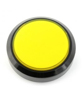 OEM Button 10 cm - yellow - flat