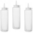 Delivery bottle for cold sauces set of 3 pcs. - transparent 0.2L - HENDI 558058 Delivery bottle for cold sauces set of 3 pcs. - transparent 0.2L - HENDI 558058