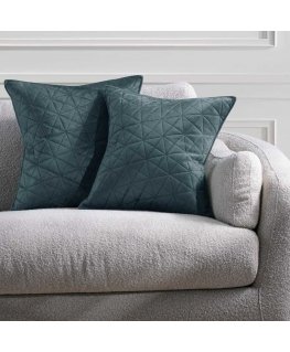 RESTILO decorative cushion cover SOFTA graphite color pressed style glamorous material type - textile microfiber 45x45