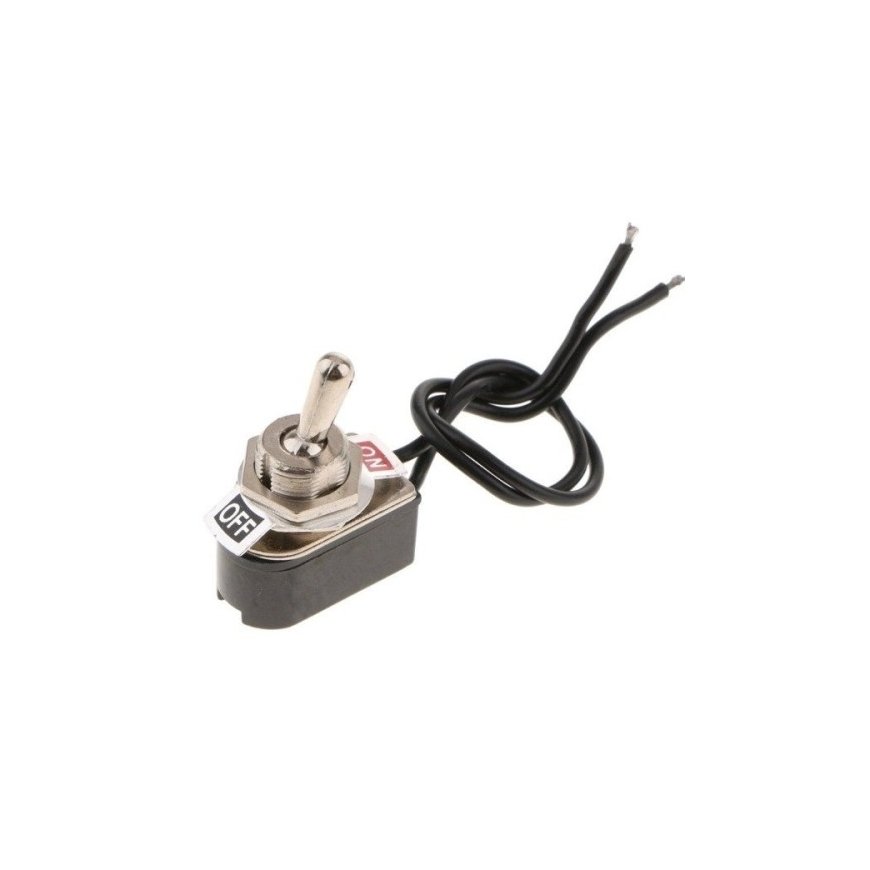 OEM svirties jungiklis su kabeliu - 3A - 250V - 2 padėtys ON-OFF - KNS-1 – 2