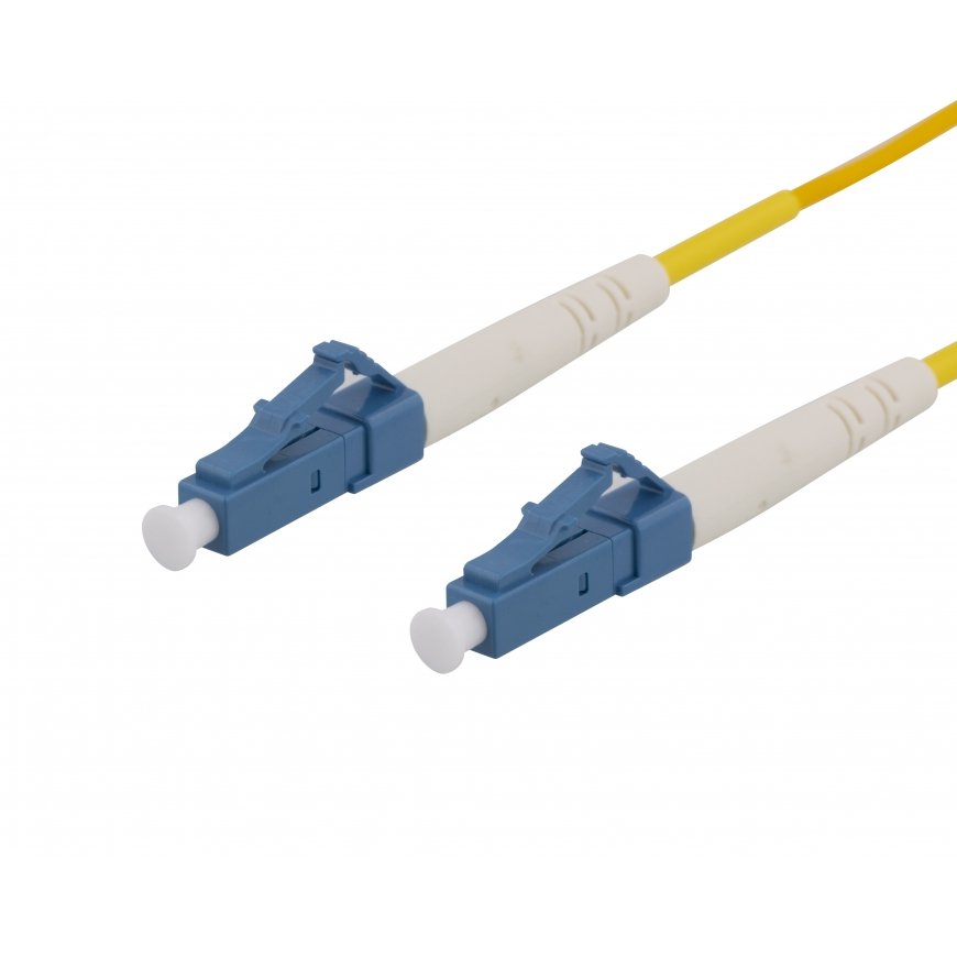 Deltaco LCLC-8S-SI InfiniBand ja kiudoptilised kaablid 8 m LC Kollane