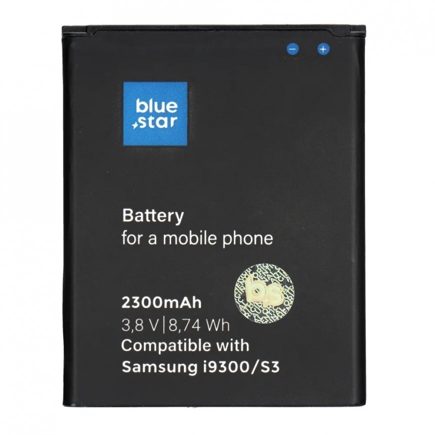BlueStar Blue Star Mėlynas STAR PREMIUM baterija, skirta SAMSUNG S3 I9300, 2300 mAh – 2