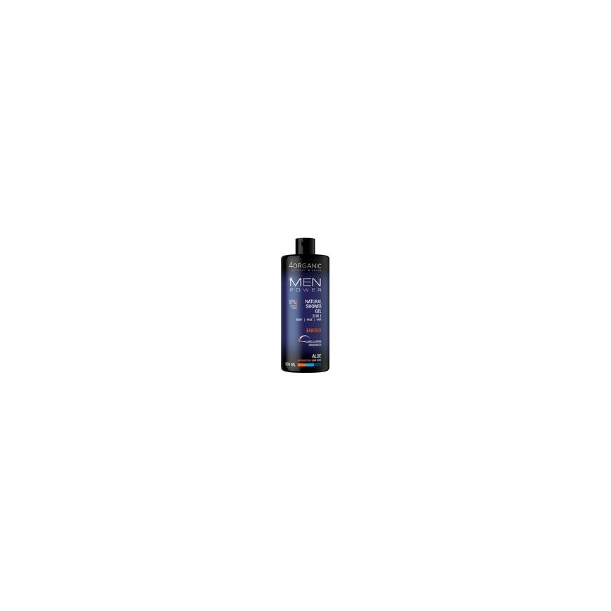 4Organic Men Power натуральный гель для душа 3в1 Energy 500мл – 2