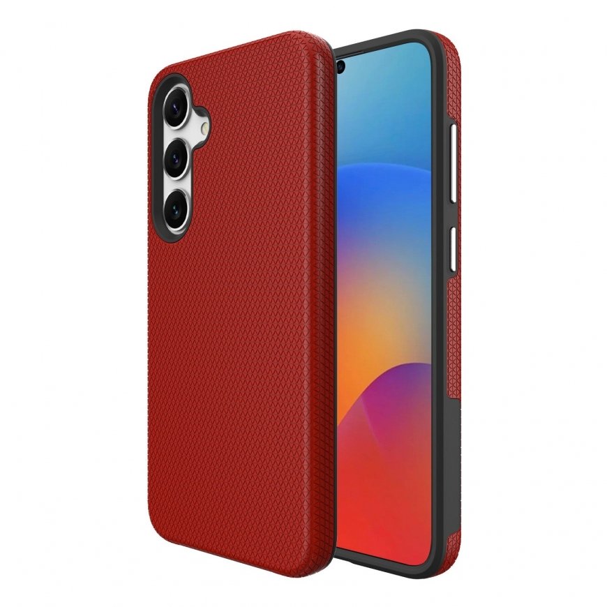 Perfectionists Triangle Case for Samsung S721 S24 FE, red – 2