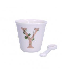 LA PORCELLANA BIANCA UNICO Mukimuki lusikka 75 ml, Y kuvio