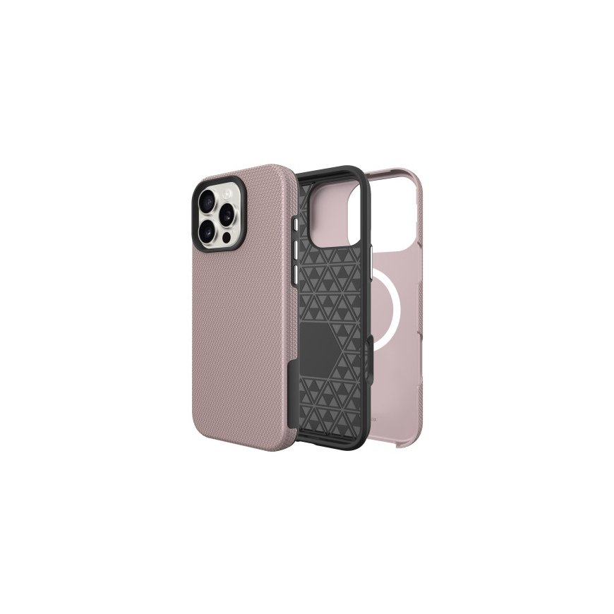 Däkkal Perfectionists Triangle Mag Case Apple iPhone 15 roosa kuld