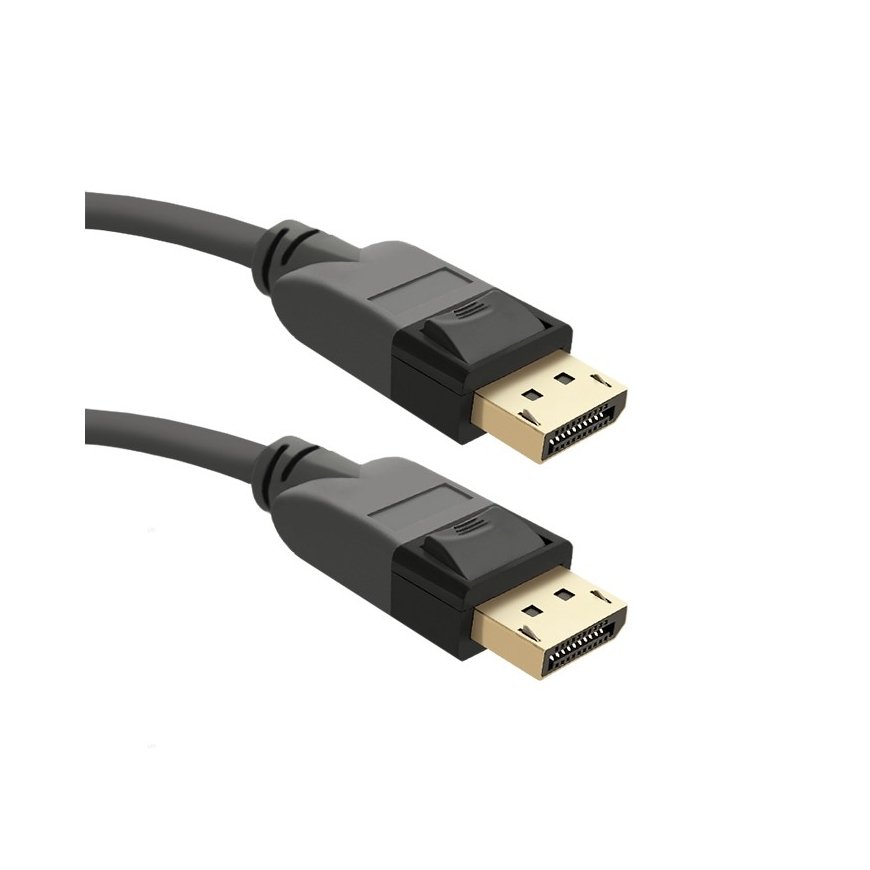 Qoltec 50465 DisplayPort-kaapeli 1 m musta