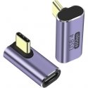 PremiumCord USB-C į USB-C adapteris, USB 4.0, lenktas 90° PremiumCord USB-C į USB-C adapteris, USB 4.0, lenktas 90°