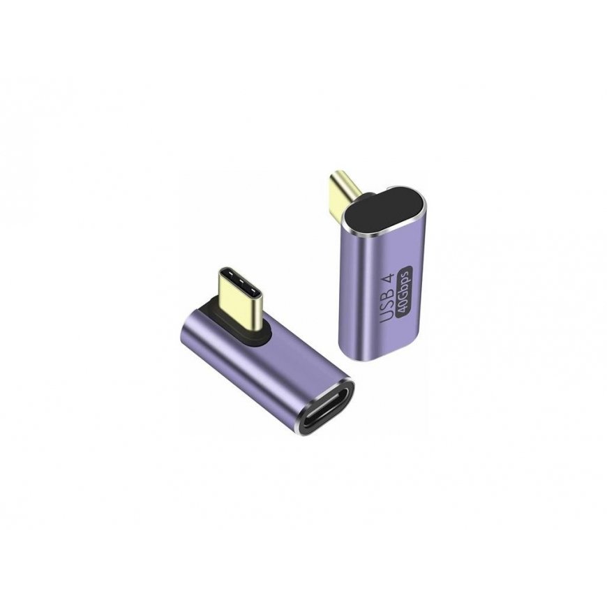 ПремиумКорд адаптер USB-C на USB-C, USB 4.0, изогнутый 90° – 2