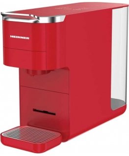 Kohvimasin (erinevad kapslid ja jahvatatud kohv) 1525W, 1.5L HEMC-DD15RED HEINNER