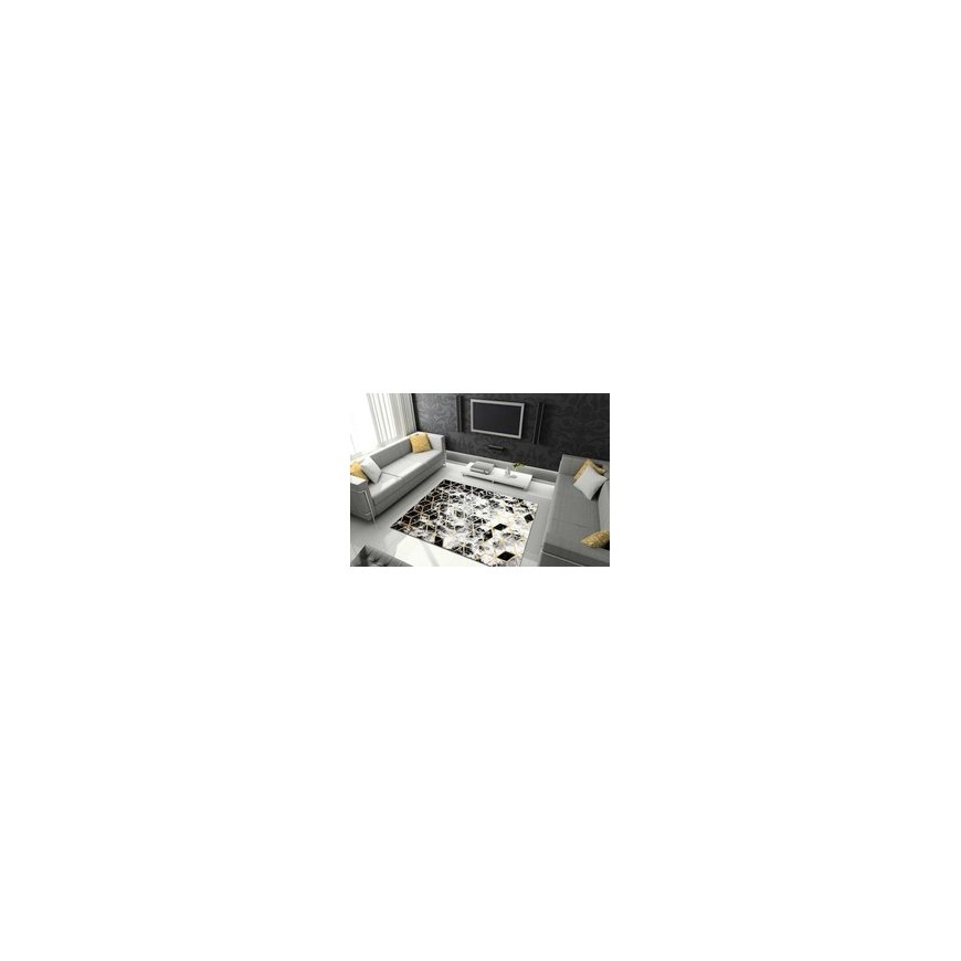 Vaip Kilimas MOSSE HEXAGON musta 60x250 Hakano