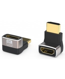 PREMIUMCORD 8K HDMI A - HDMI A adapteris, F/M, dešiniuoju kampu 90°