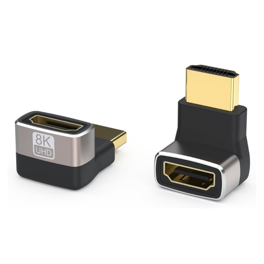 PREMIUMCORD Адаптер соединитель 8K HDMI A - HDMI A, F/M, угловой 90°