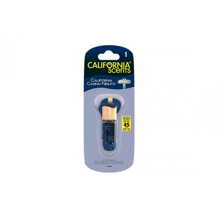 California Scents Hanging Vial California Casino Nights 5ml освежитель воздуха для автомобиля