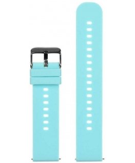 Pacific U27 rubber watch strap - blue/black - 20mm