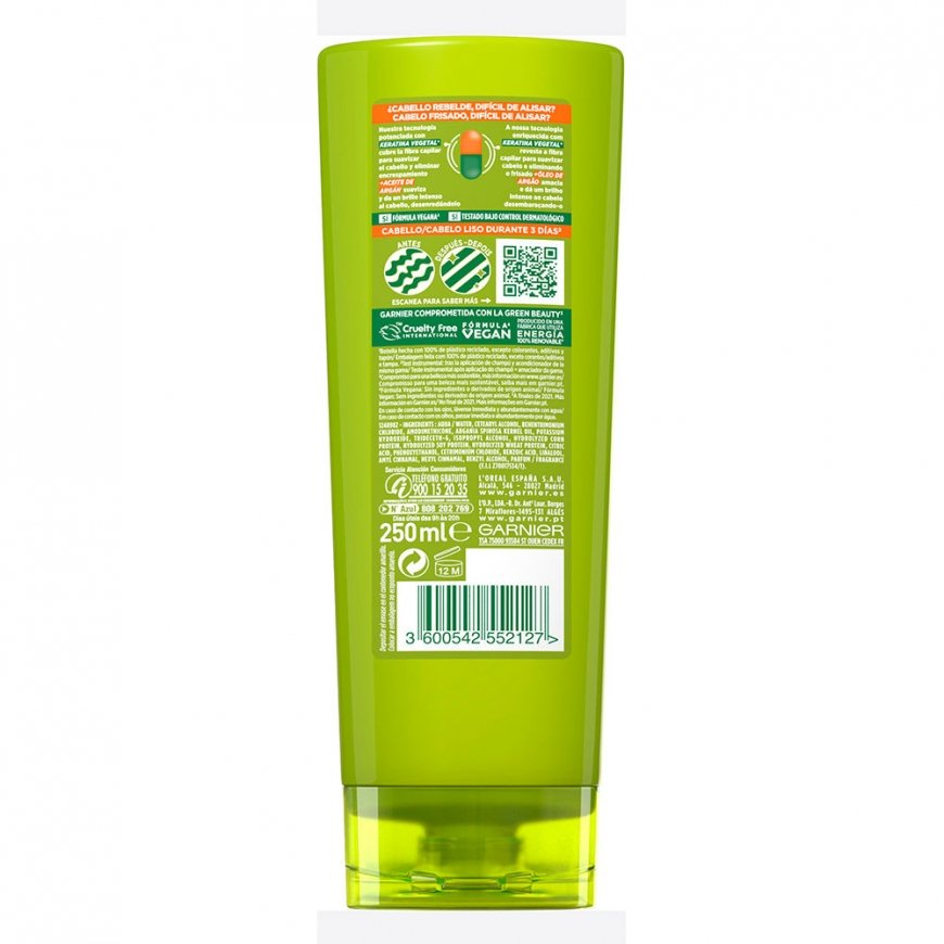 Кондиционер Garnier Fructis Liso y Brillo, 250 мл