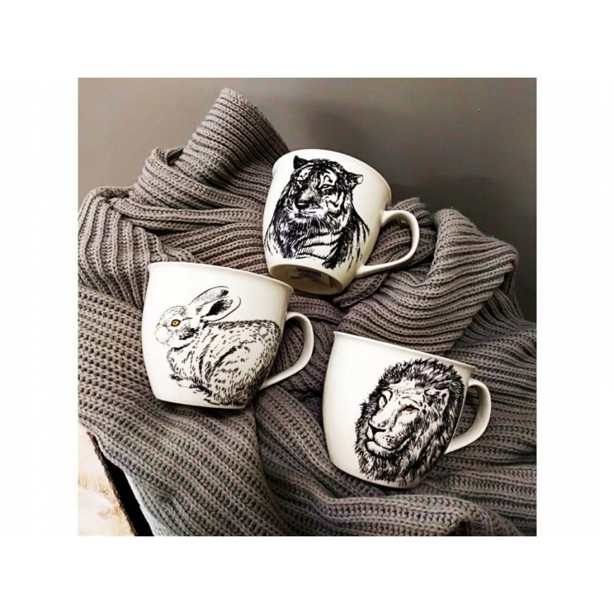 Lion Wild Porcelain Mug 550 ml AMBITION