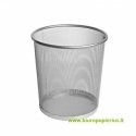 FOROFIS Trash Can, 16l, Metal, Silver Color FOROFIS Trash Can, 16l, Metal, Silver Color
