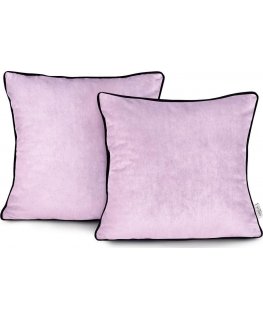 AmeliaHome CUS/AH/VELVET/Pink/PIPING/45X45*2