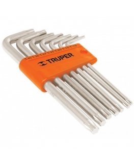 L-formos Torx atsuktuvai, ilgi, chromuoti, 7 vnt. Truper®