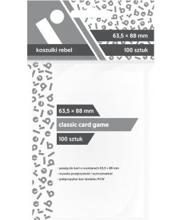 REBEL hihnat – klassinen korttipeli (63,5x88 mm) – 100 kpl