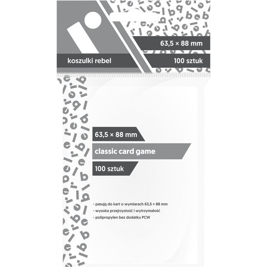 REBEL piedurknes – klasiskā kāršu spēle (63,5x88 mm) – 100 Gabalus