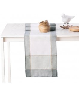 AmeliaHome TCLOTH/AH/LAVAL/Valkoinen+Sininen/30X160