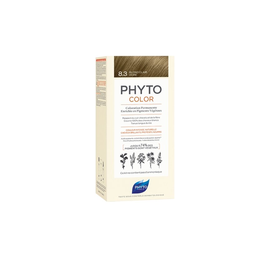 PHYTO PHYTOCOLOR 8,3 Blond Clair Doré matu krāsa Blonds 112 ml