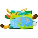 Lean Toys Мягкая образовательная книжка для младенцев с хвостиками животных