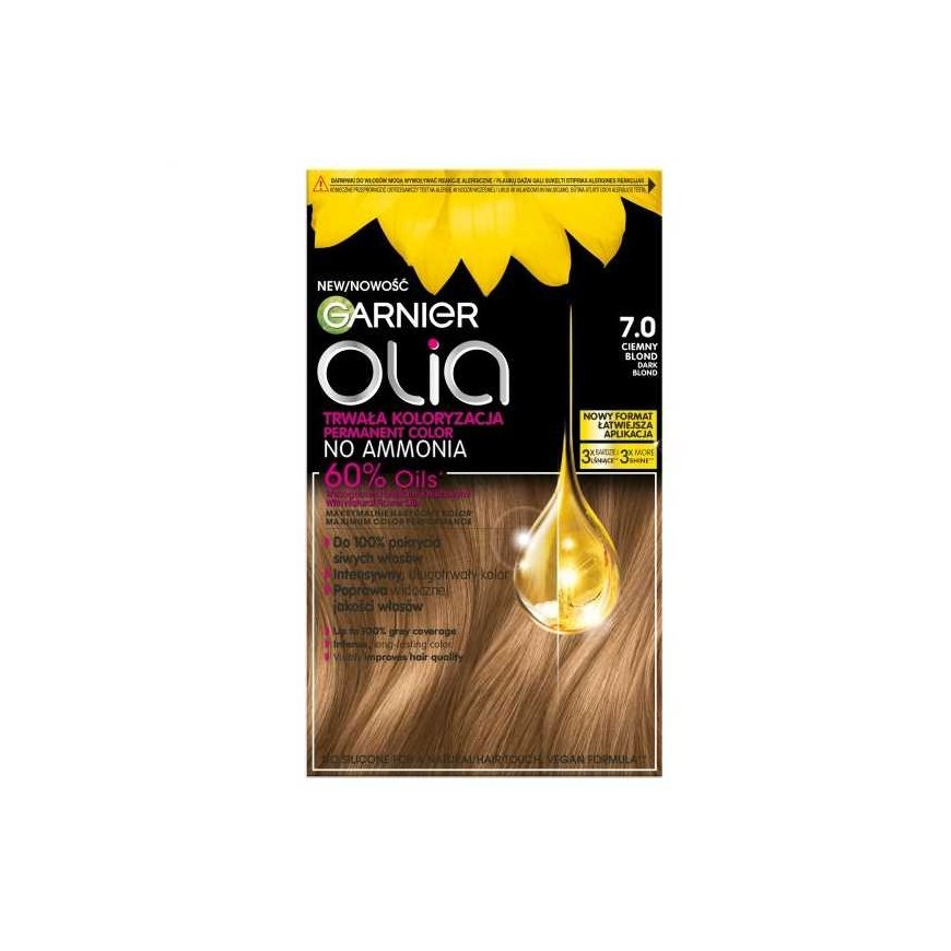 Garnier Olia постоянная краска 7.0 тёмный блондин