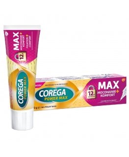 Corega Power Max fiksacija + Comfort protezų kremas neutralaus skonio 40g