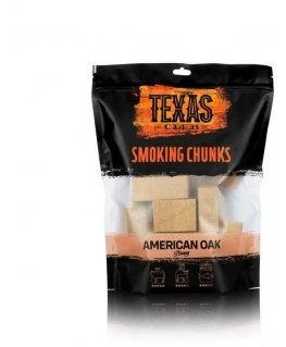 TEXASCLUB Ąžuolinių vyno statinių rūkymo kaladėlės, 15 vnt.