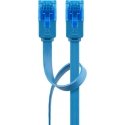 Goobay CAT 6A Flat Patch Cable U/UTP, blue Goobay CAT 6A Flat Patch Cable U/UTP, blue