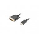 Lanberg CA-HDDV-20CU-0018-BK видео кабель адаптер 1,8 m HDMI Тип A (Стандарт) DVI-D Черный Lanberg CA-HDDV-20CU-0018-BK видео кабель адаптер 1,8 m HDMI Тип A (Стандарт) DVI-D Черный