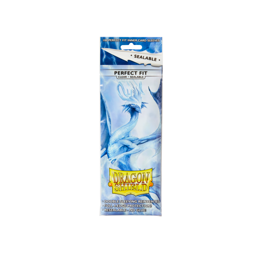 Dragon Shield Standard Perfect Fit Sealable Sleeves - Läpinäkyvä (100 kpl)