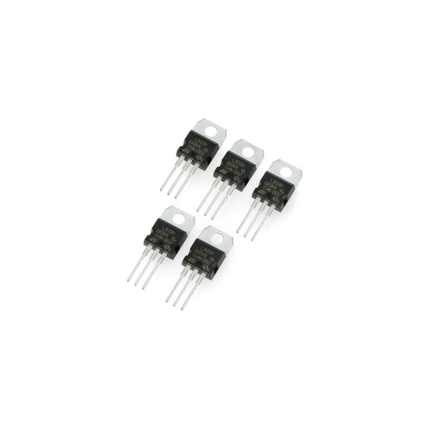 Oem linijinis įtampos reguliatorius LDO 3.3V LD1117A - THT TO220 - 5 vnt.
