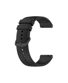 4Wrist Universalus silikoninis dirželis su juoda sagtimi 20 mm - Juoda