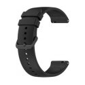 4Wrist Universal Silicone Strap with Black Buckle 20 mm - Black