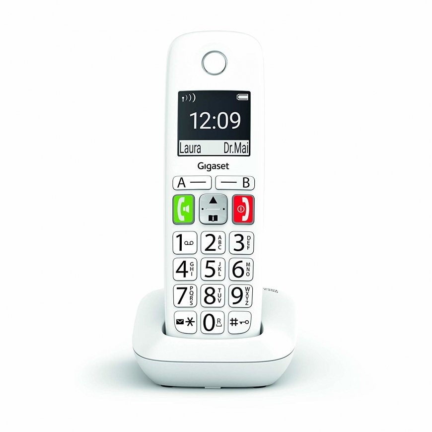Gigaset E290 Analog/DECT telephone Caller ID White – 2